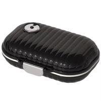 Pastillero portátil de viaje para Sei Días, mini pastillero Semanal para Exterior, Negro, 11,2X7,8x4cm - details 0