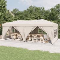 vidaXL Carpa para Fiestas Plegable con Paredes Cenador Tienda Color Taupé,  Azul,  Blanco y mas - details 4