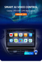AWESAFE inalámbrico CarPlay Android Auto Radio para Peugeot 2008 208 2012 2013 2014 2015 2016 2017 2018 coche reproductor multimedia GPS 2 din autoradio volante controles RDS Bluetooth - details 2
