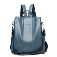 Mochila De Cuero antirrobo para mujer, bolso de de de hombro vintage, mochila viaje alta capacidad, - details 32