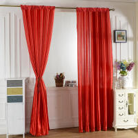 Cortina Contemporánea Sencilla De Color Sólido Cortina Transparente Ligera Para Sala De Estar Instalación En Techo Pantalla De Luz Con Polea Para Rojo Azul Verde Amarillo Gris Negro - details 4