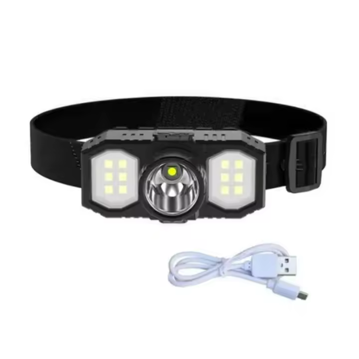 Nueva Lámpara Frontal LED COB Mini Portátil Recargable Con USB Impermeable Para Pesca Y Trabajo Al Aire Libre Lámpara Torcha Montada En La Cabeza - 1