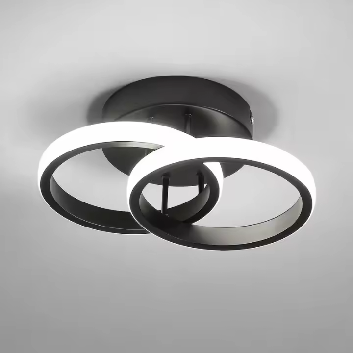 Lámpara de Techo LED Moderna 20W Luz de Techo para Sala de Estar Comedor Dormitorio IP54 6000K (Luz Blanca Fría) - 1