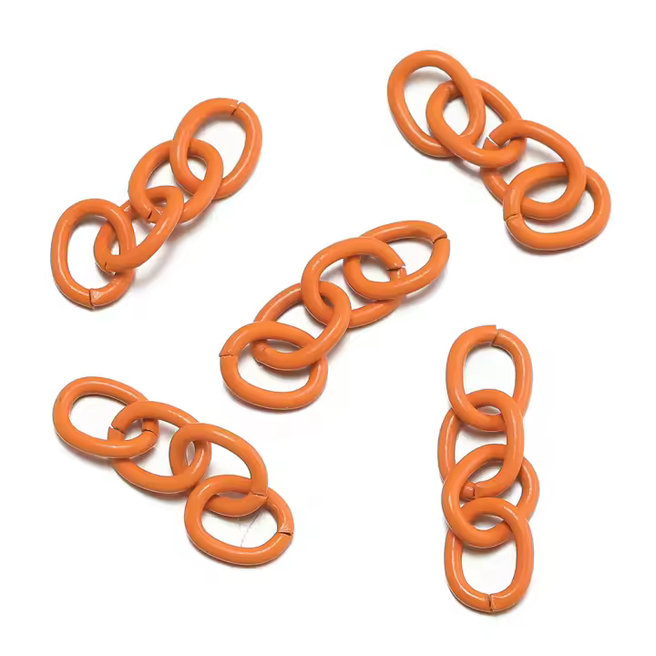 30pcs Cadenas De Extensión Coloridas De Hierro Para DIY Pulseras Collares Joyería Suministros 2.7cm Extensor Cola - 1