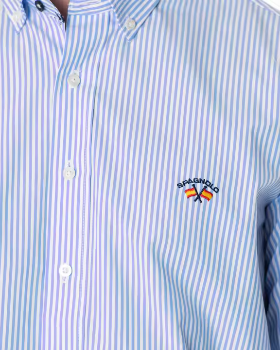 Spagnolo camisa popelín colección bandera celeste para hombre - 1