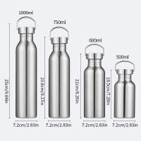 Botella De Agua De Acero Inoxidable Con Boquilla Ancha Y Gran Capacidad a Prueba De Fugas Para Deportes Como Ciclismo Y Senderismo - details 0