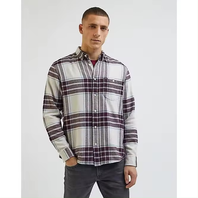 LEE JEANS camisa de franela en color crudo - 1