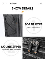 Bolsa De Bicicleta WEST BIKING De Piel Dura Multifuncional Impermeable Porta-Mochila Trasera Para Bicicleta Accesorios De Ciclismo - details 15