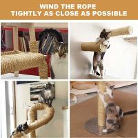 Rope De Sisal Natural Para Gatos Arbol De Agarre Con Correa Accesorios Para Gatos Protector De Muebles Y Juguete DIY Para Gatos - details 0