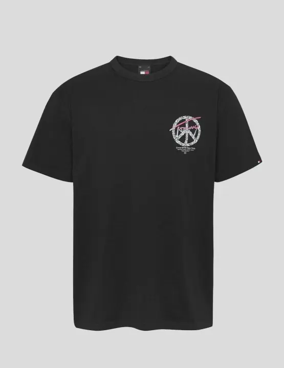 Camiseta Tommy Jeans DM0DM18300 BDS black - 1