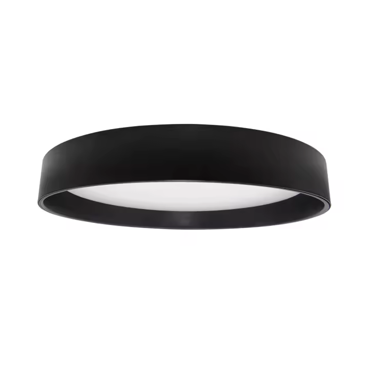 Ledkia Plafón LED 20W Circular Metal CCT Seleccionable Ø450 mm Negro Design - 1