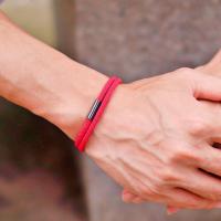 Nuevo Pulsera De Hombre Con Cordón De Nylon 4mm Doble Capa Hilo Sortuador Desmontable Hebilla Negra Regalo Para Él - details 4