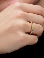 Pandora ME with Textura y Piedras-Baño de Oro de 14K - details 1
