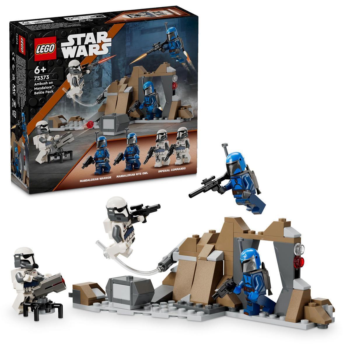 LEGO 75373 Star Wars: The Mandalorian Pack de Combate: Emboscada en Mandalore Juguete de aventuras