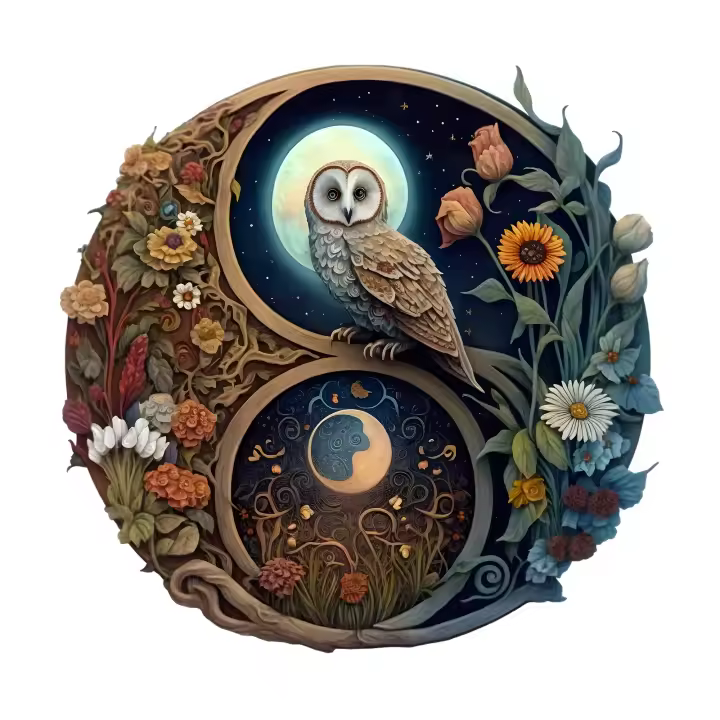 Puzzle De Madera DIY Formas Irregulares De Animales Con Patrones De Yin Y Yang Juguete De Rompecabezas Regalo De Cumpleaños Y Fiestas Para Adolescentes Y Adultos - 1