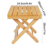 Taburete Plegable Para Exteriores Pequeño Y Portátil Mesa Lateral De Madera Para Salón De Estar Y Uso Doméstico - details 3