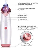 Limpiador de poros facial con dermoabrasión de diamante, recargable por USB, con 5 cabezales reemplazables, para eliminar puntos negros, succión al vacío - details 2