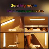 Luz De Armario Inalámbrica Recargable Con Sensor De Movimiento LED Para Armario Cocina Escaleras Luz Nocturna Operada Por Batería - details 2