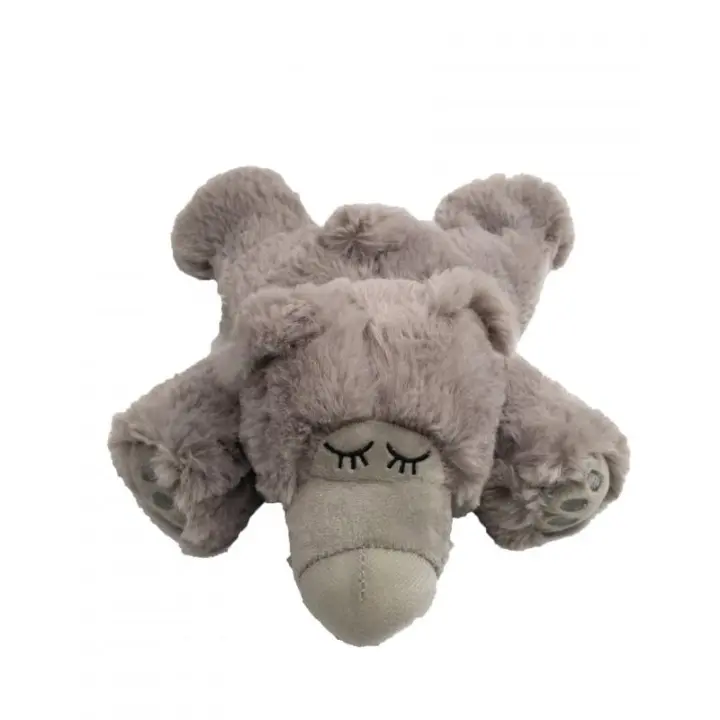 BP Peluche Térmico Oso Dormilón Gris con Relleno Natural de Lavanda para Calentar o Enfriar en Microondas o Frigorífico - 1