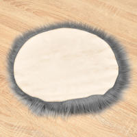 Alfombra De Lana De Oveja Brillante Y Suave De Alta Calidad 30Cm 40Cm Lavable Para Silla Cama Decoración Del Hogar Estilo Minimalista - details 3