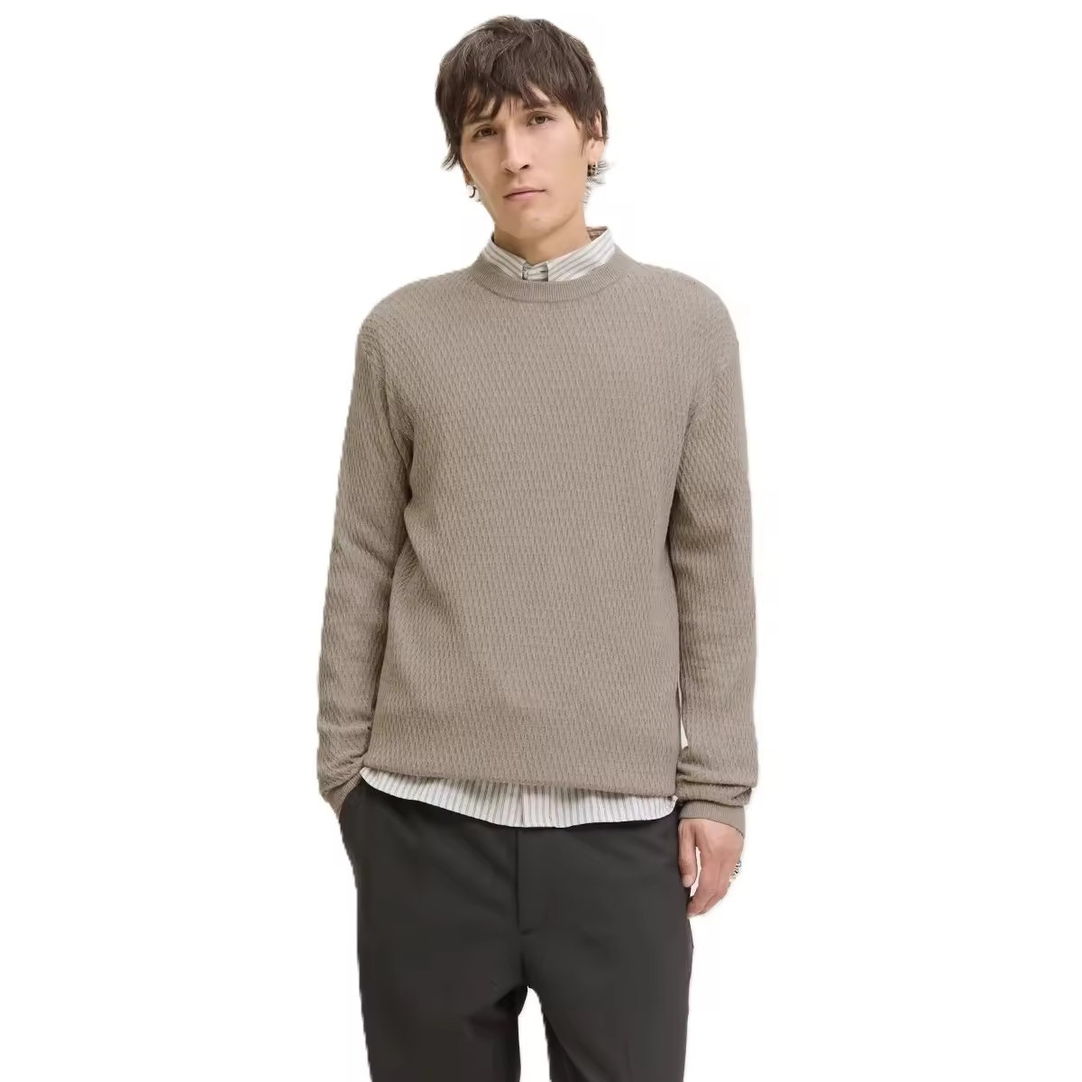 Jersey Jack & Jones Reagan 12283381 beige (Greige) - details 1