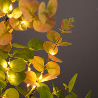 Árbol De Luz LED Para Mesa Con Base Removible Decoración De Camas Para Bodas Fiestas Camping Luz Noturna De Hadas Batería Incluida - details 7