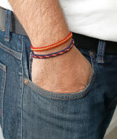 Hispapiel Pack 2 Pulseras Bandera de España con Cierre Metálico y Llavero - details 0