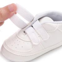 Zapatos De Bebé Blancos Niños Y Niñas Suela Suave Transpirables Zapatillas Deportivas Infantiles Tamaño Adecuado Para Edad 0-1Año - details 6