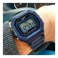 CASIO digital watch W-218h-2av resin strap 50m water resist - alarm - light - details 2