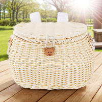 Cesta De Bicicleta Para Niños Accesorios De Bicicleta Hecha De Plástico Y Hilo Tela Adecuada Para Bicicletas Y Scooters Color Variado Tamaño Approx 18cm X 15cm X 13cm - details 0