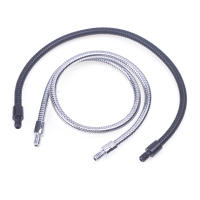 Tubo De Serpiente Flexible M4 Negro Y Plateado Con Dientes Externos Para Micrófono Accesorio De Posicionamiento De Micrófono - details 8