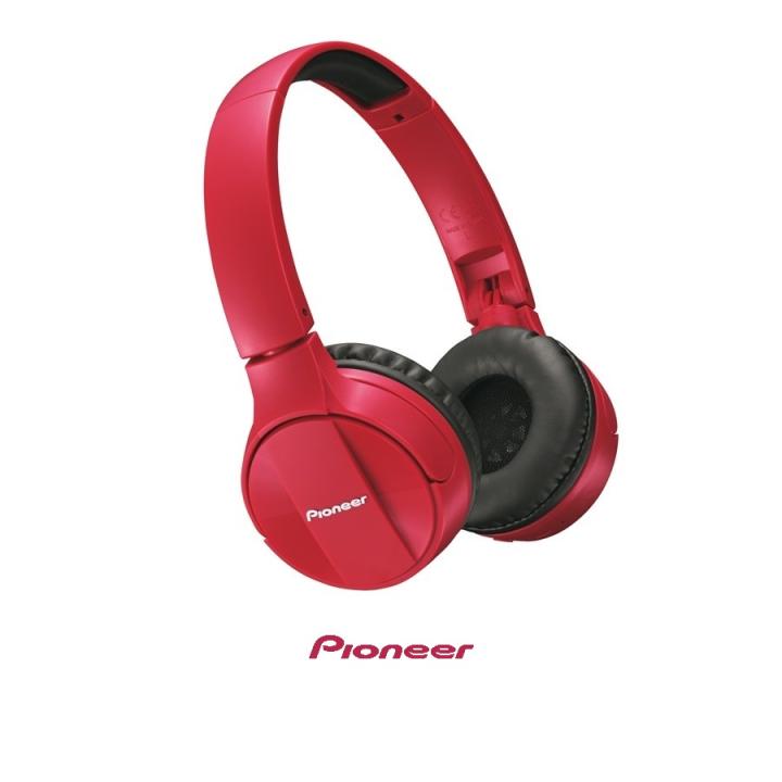 Auricular Pioneer BT ROJO SE-MJ553BT-R