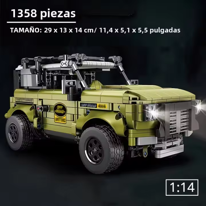 Juego De Construcción Avanzado De Vehículo Todo Terreno a Escala 1:14 Con 1358 Piezas Regalo Ideal Para Fiestas Y Cumpleaños Para Adultos - 1