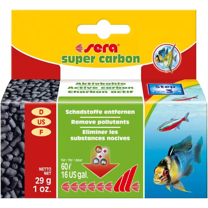 Sera Super Carbon - Activado para Eliminación de Residuos en Acuarios - 1