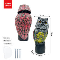 AYA MARKT Búho Espantapájaros, Búho Ahuyentador Eólico, Búho Espanta Palomas Realista, Gira la Cabeza 360º,No Necesita Pilas,para Jardín,Campo,Balcón - details 4