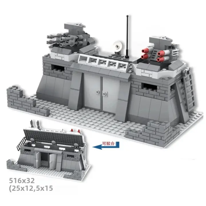 Bloques De Construcción Militar WW2 Modelo De Fuerte Con Soldados Y SWAT Para Niños Juguetes Educativos Regalo De Navidad - 1