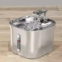 Fuente de acero inoxidable con marca de agua para gatos, dispensador automático de agua, filtro con Sensor, bomba Ultra silenciosa - details 2