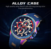 Reloj De Pulsera Deportivo MINI FOCUS Rojo Para Hombres Lujo Cronógrafo Cuarzo Con Correa De Silicona Manos Luminosas Fecha Resistente Al Agua - details 6
