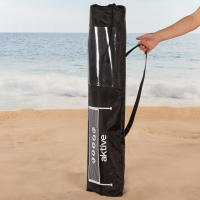 Aktive - Red de voley y badminton con altura regulable, medidas 505x101x157/91, bolsa de transporte, portátil, red voleibol, para césped, playa, jardín, estructura de hierro - details 6
