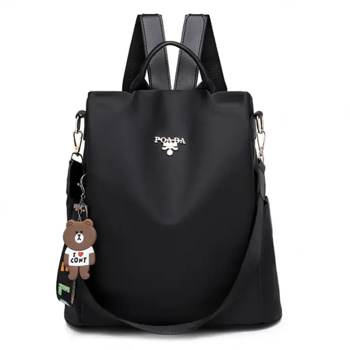Mochila De Moda Para Mujer En Tela Oxford Impermeable Con Gran Capacidad Para Escuela Y Viajes Bolsa De Hombro Con Estampado Florido - 1