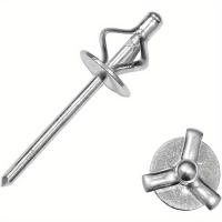 50pcs Tornillos De Ojo De Botella Con Flor De Gran Tamaño Para Decoración Interna De Coche Aleación De Aluminio Tridimensional DIY Diámetro 3/16 - details 4