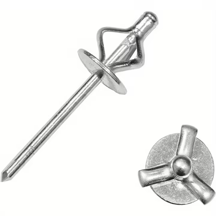 50pcs Tornillos De Ojo De Botella Con Flor De Gran Tamaño Para Decoración Interna De Coche Aleación De Aluminio Tridimensional DIY Diámetro 3/16 - 1