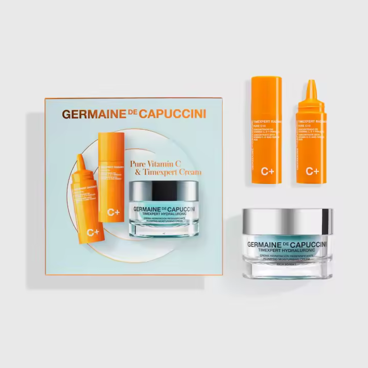 Germaine de Capuccini Timexpert hydraluronic rich crema redensificante 50ml + Pure vitamin radiance C10 15ml x 2 - 1