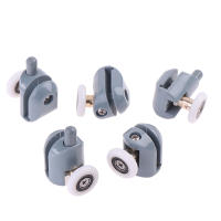 4pcs Carriles Para Ducha Cabinas De Ducha Rodillos Corredores Ruedas Pulidas Nuevos Accesorios De Baño Material Plástico - details 4