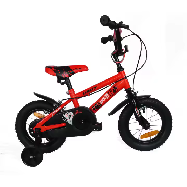 Umit Bicicleta Infantil Rueda 12" Con ruedines Laterales Rojo - 1