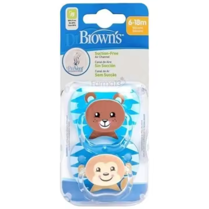 Dr Brown'S Chupete Silicone Prevent Classic Niño 6-12M T2 1Ud - 1
