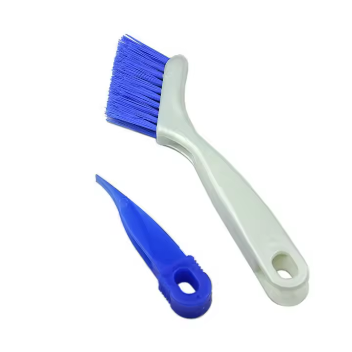 Pequeño para fregar Fregadero de Cocina Cuchillo de baño, Limar Puertas coredderas or Ventanas, para lavavajillas doméstico Línea de azulejos Rieles de Ventanas Limpieza profunda (Blanco) - 1