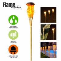 Lámpara De Jardín Solar Con Llama Automática Impermeable Para Iluminación De Camino Luz De Torcha LED De Bambú Para Exterior - details 9