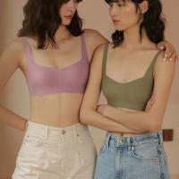 Sujetadores Sin Costuras Para Mujer Invisible Push up Sin Alambre Sujetador Suave De Noche Lencería Deportiva Para Niñas - details 13