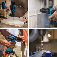 Taladro Atornillador Inalámbrico 21V 1350 RPM con Batería Li-Ion - Kit Profesional para Madera, Metal, Hogar y Taller (Nuevo Modelo) - details 9
